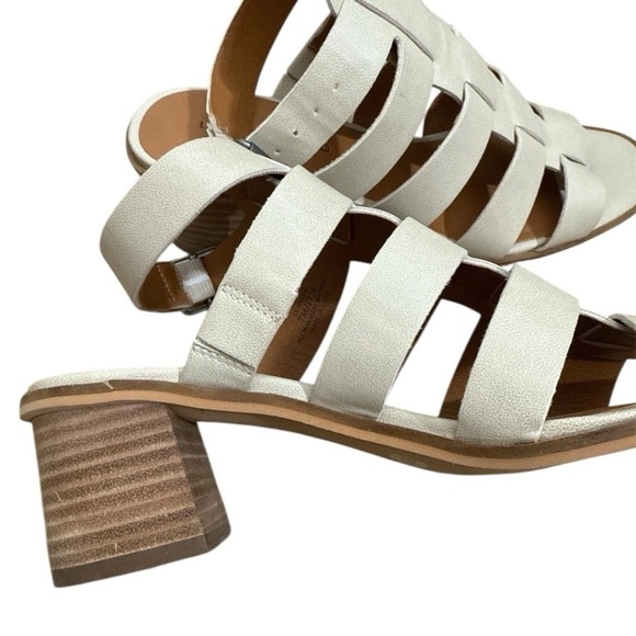 Lucky Brand Light Cream and Brown Gladiator Sandals Size 7 - Picture 4 of 7